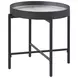 Ozella Sandy Black Round End Table