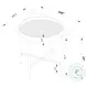 Ozella Sandy Black Round End Table
