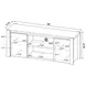 Laurelton Light Oak 60" TV Stand with 2 Doors