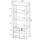Laurelton Light Oak Media Tower with 2 Doors