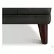 Trix Ash Leather Upholstered Rectangular Ottoman