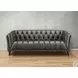Trix Ash Leather 84" Sofa