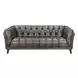 Trix Ash Leather 84" Sofa