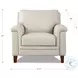 Wendover Vanilla Leather Upholstered Accent Chair