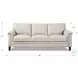 Wendover Vanilla Top Grain Leather Sofa