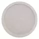 Korey White Wash Mindi 48" Round Glass Top Dining Table