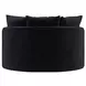 Matty Ebony 57" Cuddle Chaise