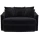 Matty Ebony 57" Cuddle Chaise