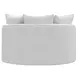 Matty White 57" Cuddle Chaise