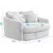 Matty White 57" Cuddle Chaise