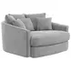 Matty Pewter 57" Cuddle Chaise