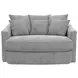 Matty Pewter 57" Cuddle Chaise