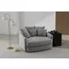 Matty Pewter 57" Cuddle Chaise