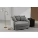 Matty Pewter 57" Cuddle Chaise
