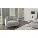 Matty Pewter 57" Cuddle Chaise