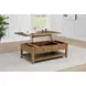 Payne Distressed Brown Rectangular Lift Top Coffee Table