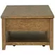 Payne Distressed Brown Rectangular Lift Top Coffee Table