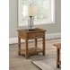 Payne Distressed Brown 1 Drawer End Table