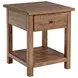 Payne Distressed Brown 1 Drawer End Table