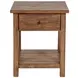 Payne Distressed Brown 1 Drawer End Table