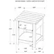 Payne Distressed Brown 1 Drawer End Table