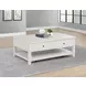 Payne Distressed White Rectangular Lift Top Coffee Table