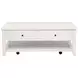Payne Distressed White Rectangular Lift Top Coffee Table