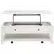 Payne Distressed White Rectangular Lift Top Coffee Table