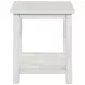 Payne Distressed White End Table
