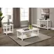 Payne Distressed White End Table