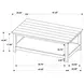 Payne Distressed White Coffee Table