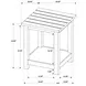 Payne Distressed Java End Table
