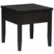 Concord Distressed Java 1 Drawer Square End Table