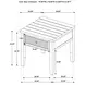 Concord Distressed Java 1 Drawer Square End Table