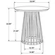 Touhy Natural Mango Round End Table