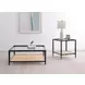 Lanewood Black And Glass Top Coffee Table