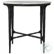 Hermas Black Marble Top Round Occasional Table Set