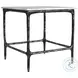 Ebby Antique Black 2 Piece Marble Top Nesting Occasional Table Set