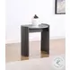 Gladstone Distressed Gray Faux Marble Round End Table