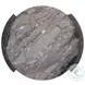 Gladstone Distressed Gray Faux Marble Round End Table