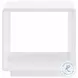 Paseo White High Gloss Rectangular Occasional Table Set
