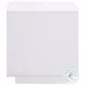 Paseo White High Gloss Square End Table