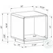 Paseo White High Gloss Rectangular Occasional Table Set
