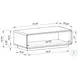 Paseo White High Gloss Rectangular Occasional Table Set