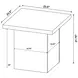 Devar Distressed Pine Square End Table