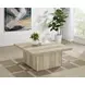 Devar Distressed Pine Square Coffee Table