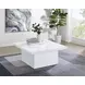 Devar White Square Coffee Table