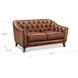 Lorwell Mocha Leather 61" Loveseat