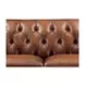 Lorwell Mocha Leather 61" Loveseat