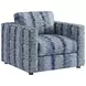 Key Biscayne Granville Indigo Upholstered Accent Chair